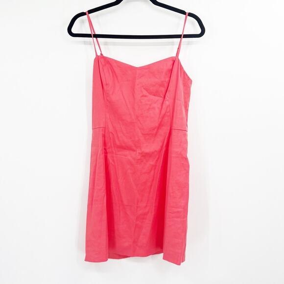 Aritzia Babaton Hadwyn Mini Dress Fresco Pink Back Zip Sleeveless - Picture 1 of 7